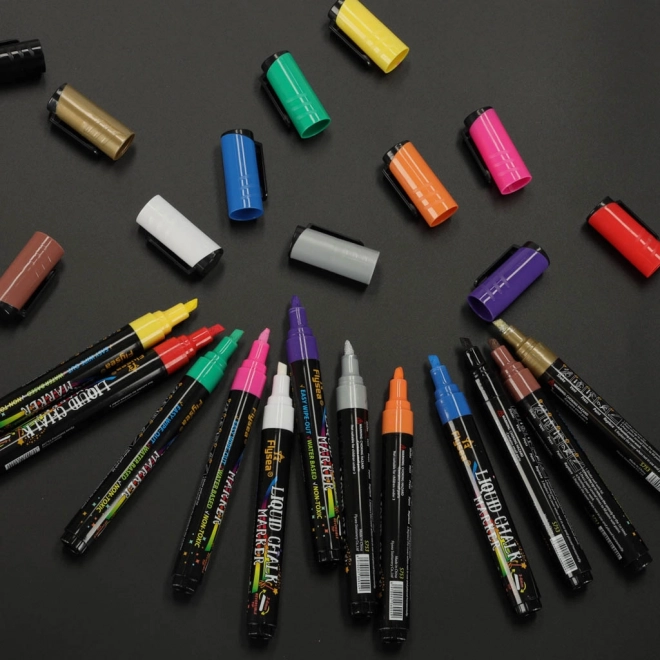 Chalk Markers for Windows and Boards 12 Pack