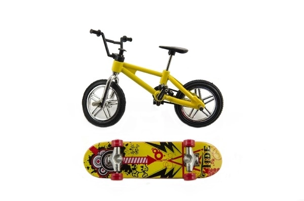 Freestyle Finger BMX and Skateboard Toy Set