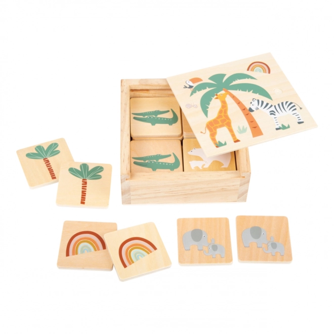 Wooden Memory Game Safari by Small Foot