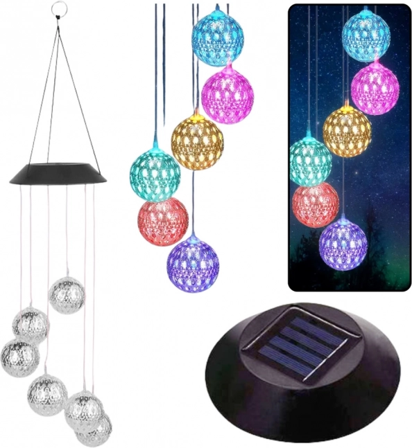 Sončne vrtne LED luči maroške krogle