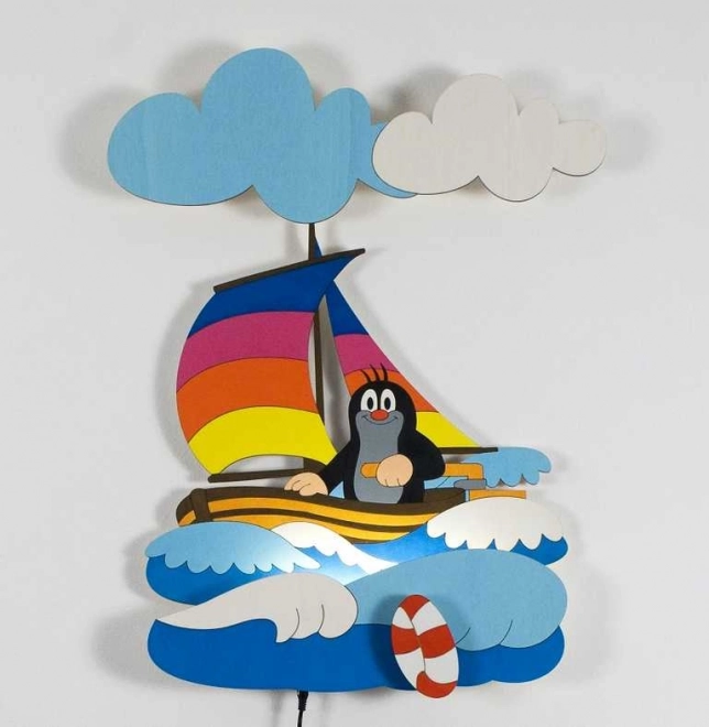 Dodo Children's LED Lamp Little Mole on Boat