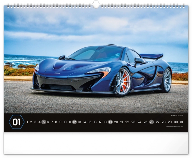 Cars Wall Calendar 2025