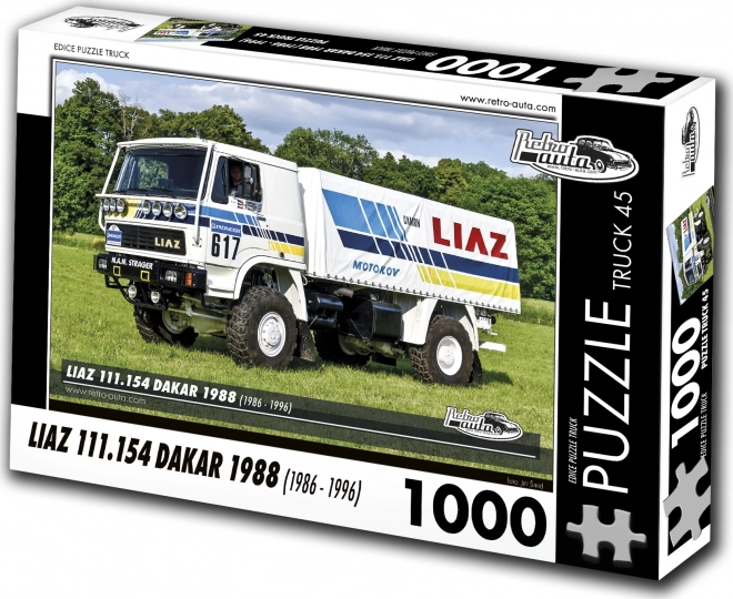 Retro Cars Puzzle Truck Liaz Dakar 1988