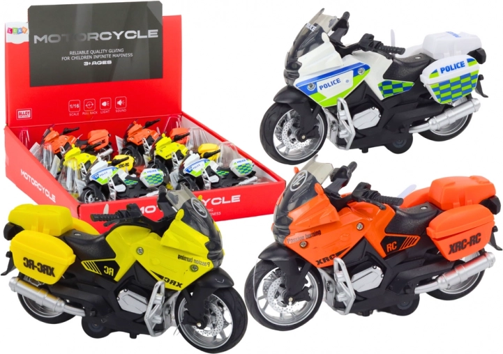 Motocikl s trenjem u pogonu - 3 uzorka