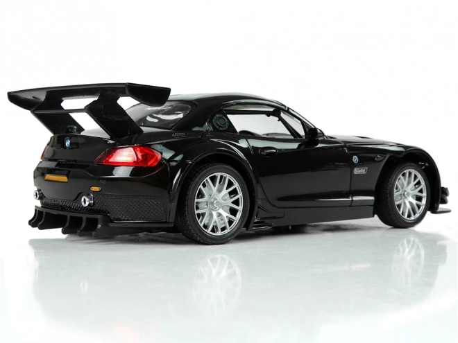 remote control black bmw z4 gt3 1:18 scale sport car with lights