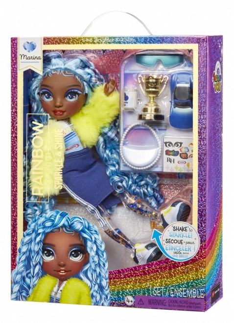 Rainbow High sparkle shine marina doll
