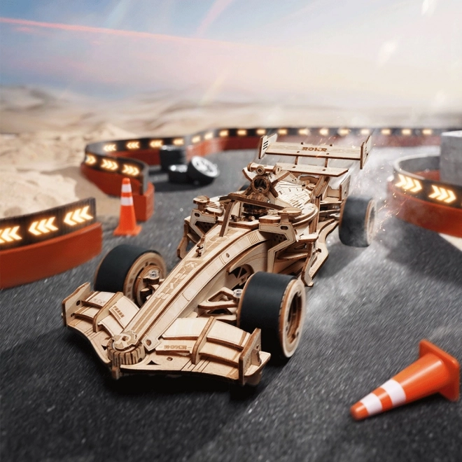 3D Wooden Puzzle Racing Car