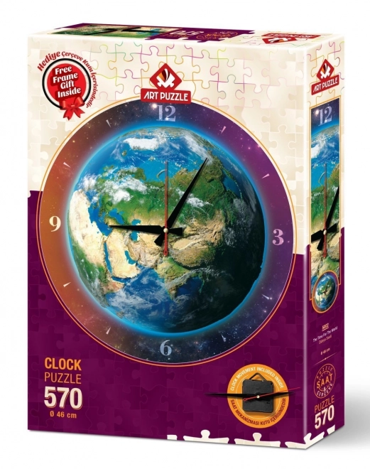 Art Puzzle World Puzzle Clock 570 Pieces