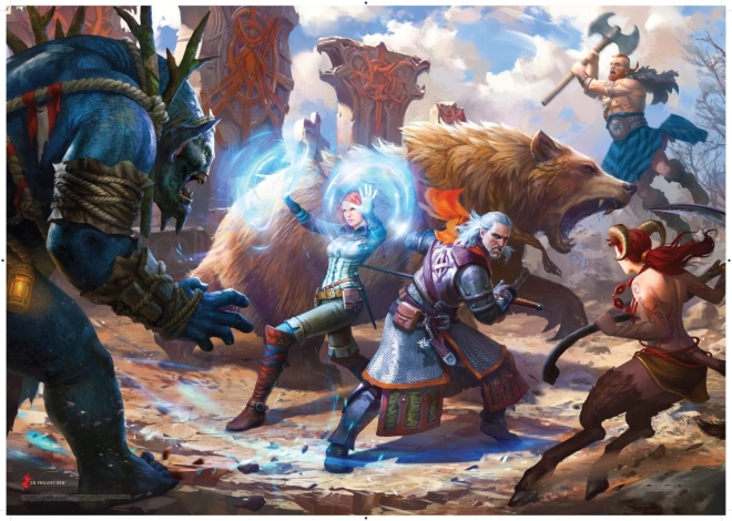 Puzzle Geralt e Triss in battaglia 1000 pezzi