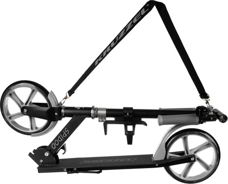Folding city scooter for kids with large wheels (200 mm) – gray