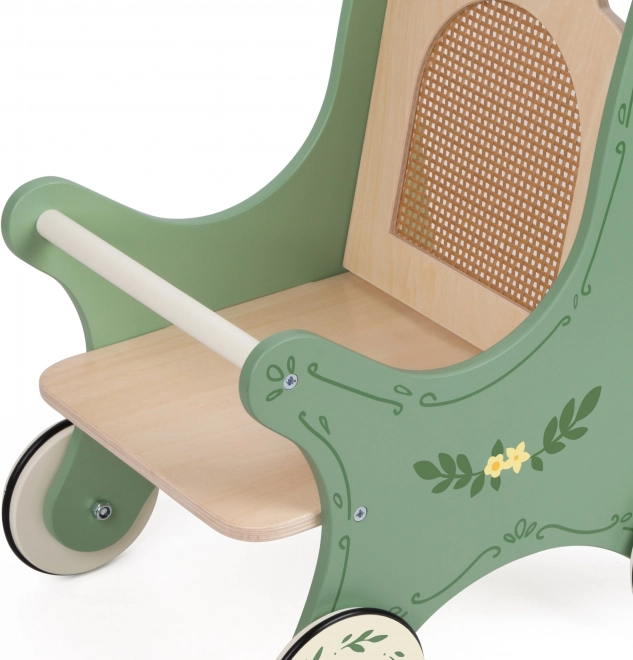 Wooden Vintage Doll Stroller