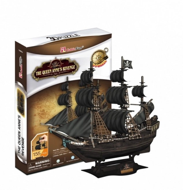 3D Puzzle Pirate Ship Queen Anne's Revenge