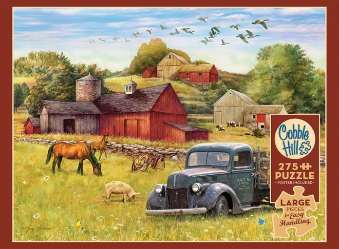 Cobble Hill Summer Afternoon on the Farm XL Jigsaw Puzzle