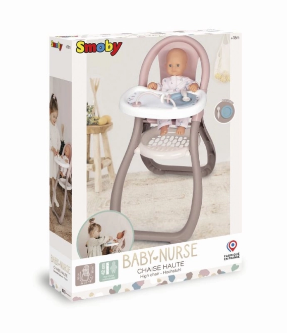 Doll High Chair with Accessories