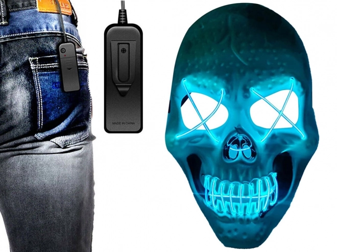 Led Skull Mask Halloween Glowing Party Mask