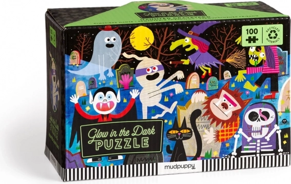 Mudpuppy Puzzel Spookkasteel dat in het donker oplicht