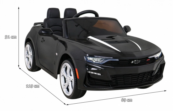 Chevrolet Camaro 2SS cu baterie + telecomandă + roți EVA + pornire ușoară + sunete și lumini – Černá