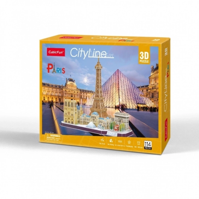 3D Paris City Line Puzzle