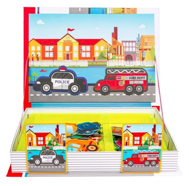 Magnetic Puzzle Vehicles Set