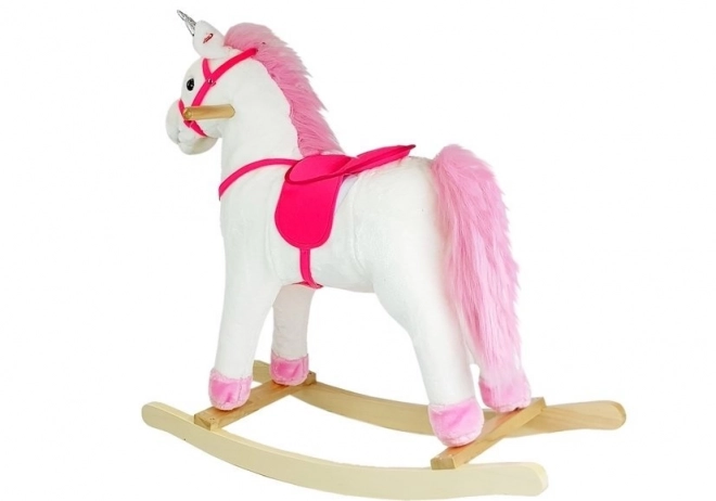 White Unicorn Rocking Horse with Sounds