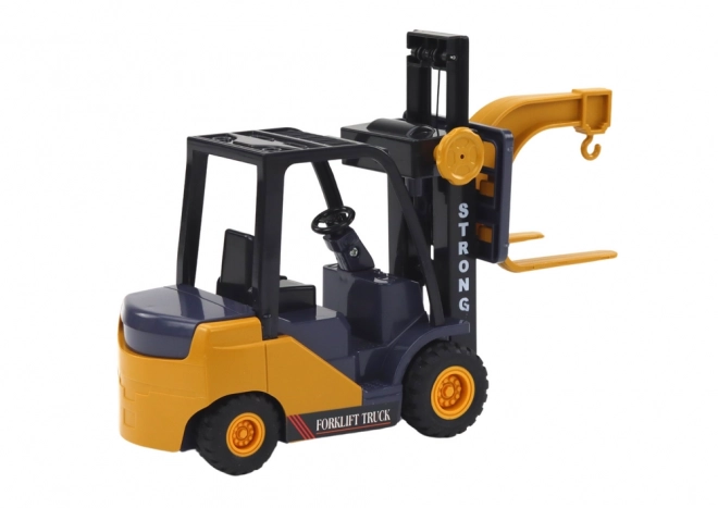 Forklift with Adjustable Hook and Friction Drive