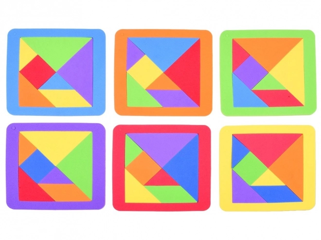 Colorful Foam Tangram Puzzle