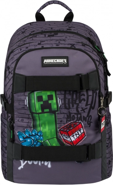 Set 3 Skate Baagl Minecraft TNT: Zaino, Astuccio, Sacchetto