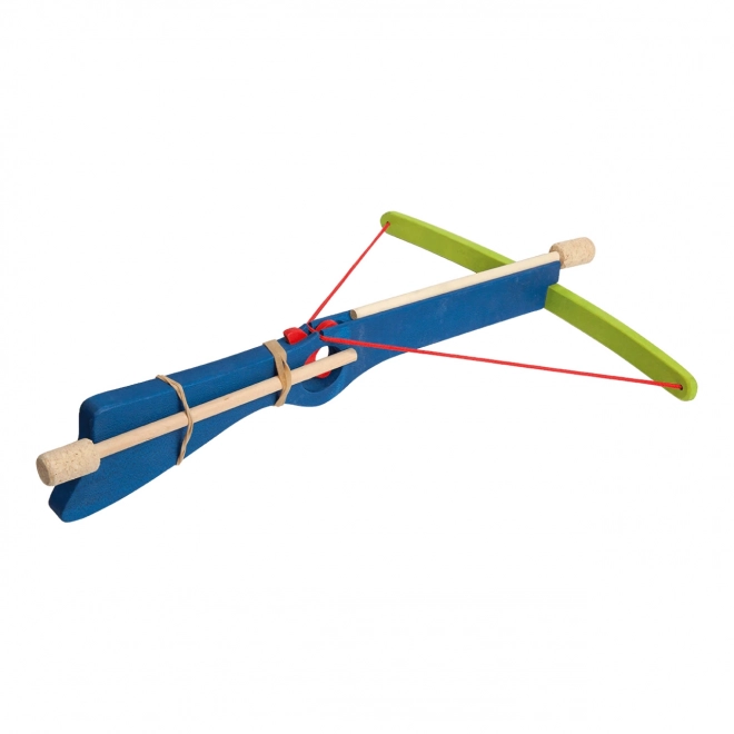 Wooden Crossbow Blue for Kids