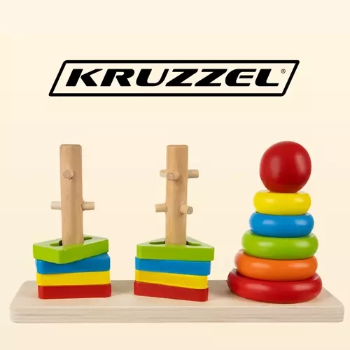 Wooden Shape Sorter Puzzle by Kruzzel