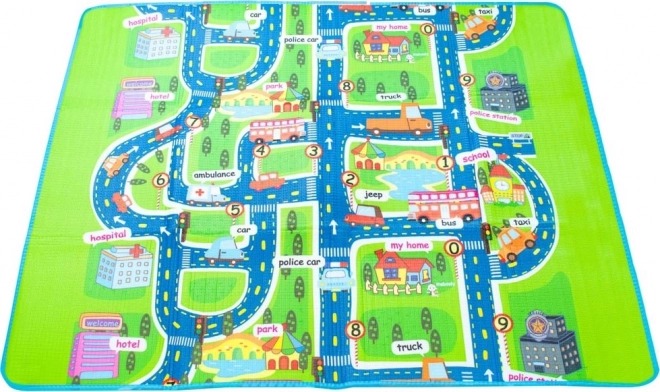 Educational Foldable Foam Play Mat City Design 160 x 130 cm