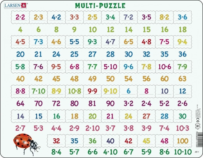 Educational Multiplication Puzzle by LARSEN