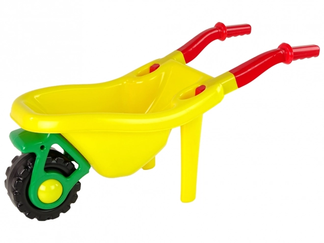 Large Colorful Yellow Garden Wheelbarrow