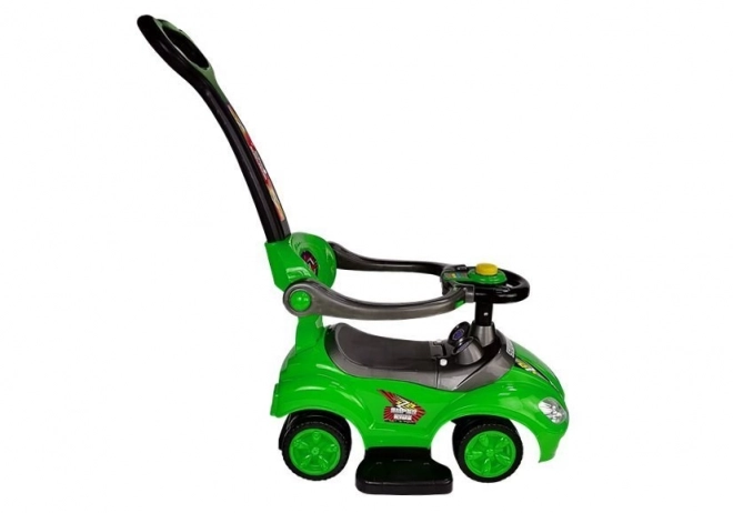 Mega Car 3-in-1 Ride-On with Pusher - Green