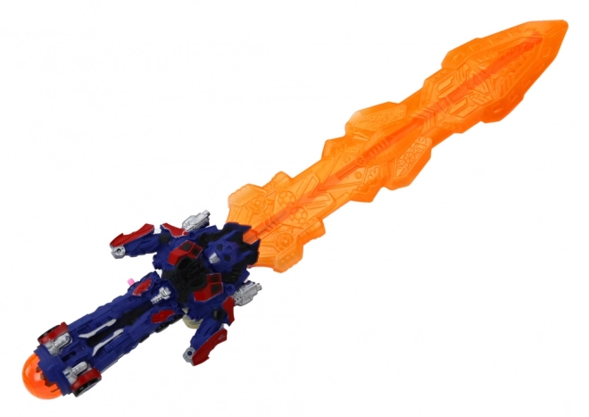 Orange Robot Light Sword with Sounds