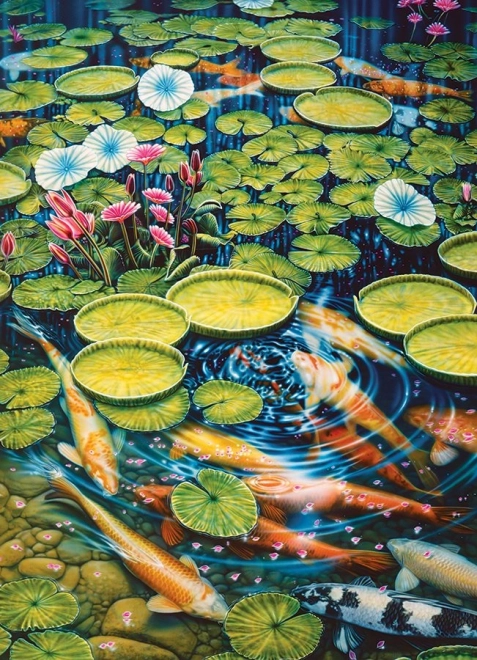 Koi Pond Puzzle 1000 Pieces