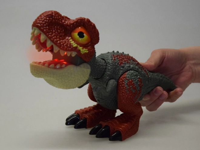 Dinoszaurusz Tyrannosaurus Rex mozgó részekkel, hang- és fényhatásokkal