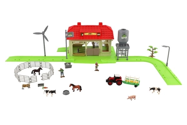 Home Farm Set with Animals and Tractor