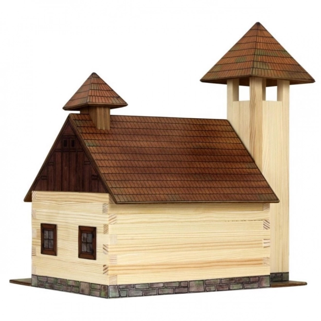 Wooden Fire Station Building Set