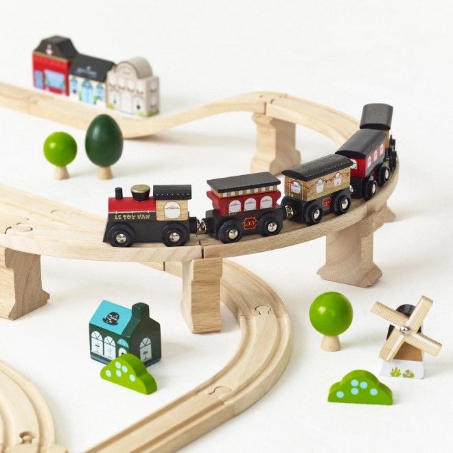 Le Toy Van City Wooden Train Set