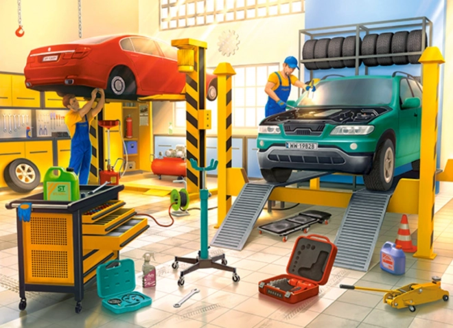 Castorland Puzzle Auto Repair Shop 100 Pieces