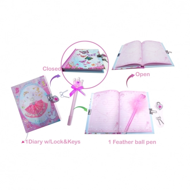 Secret Diary Set with Decorative Pen