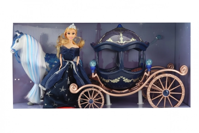 Battery-Powered Horse and Carriage for Girls