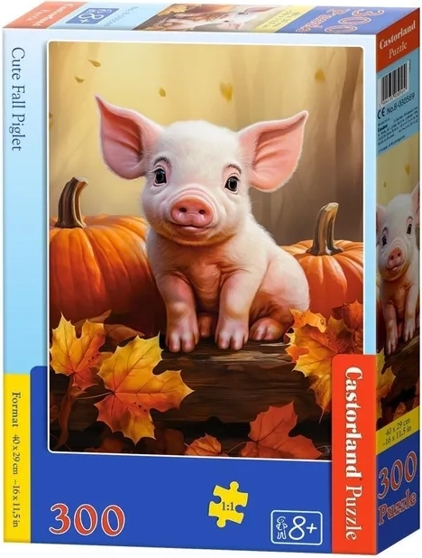 Cute Autumn Piglet Puzzle