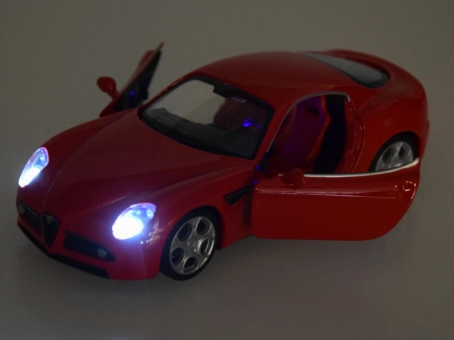 Die-cast Alfa Romeo 8C Competizione 1:32 Scale Model with Lights