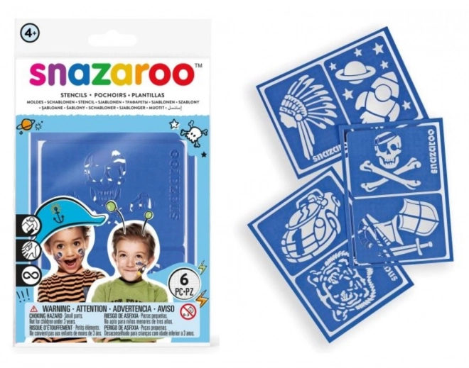 Snazaroo Face Paint Stencils Halloween Set – Blue