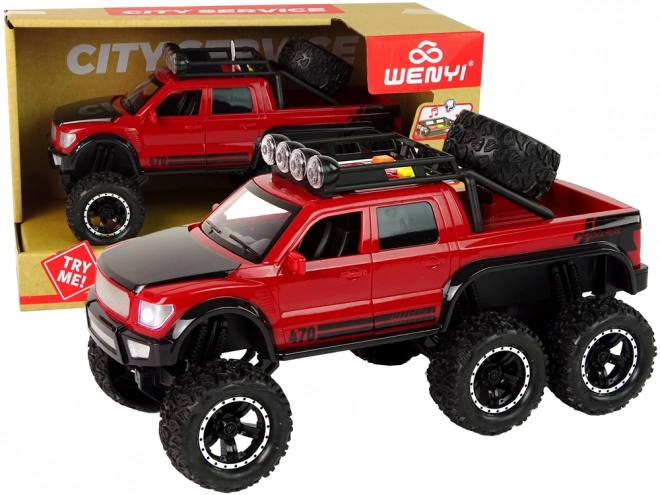 Frictio-Powered Off-Road Car with Large Wheels