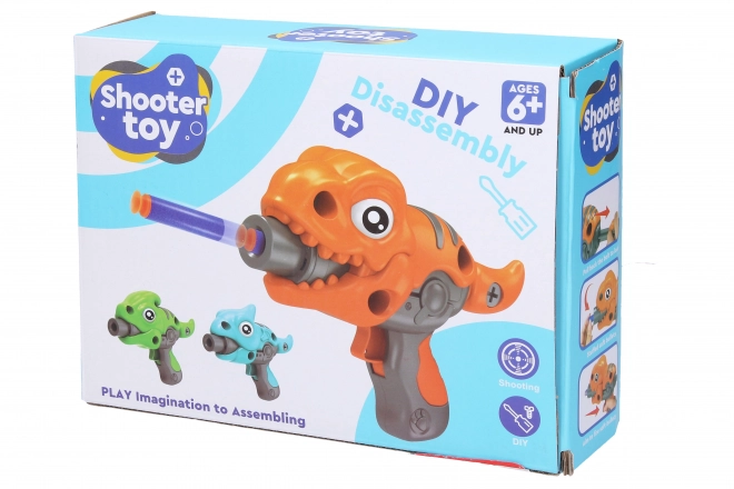 Dinosaur Foam Dart Blaster Building Kit