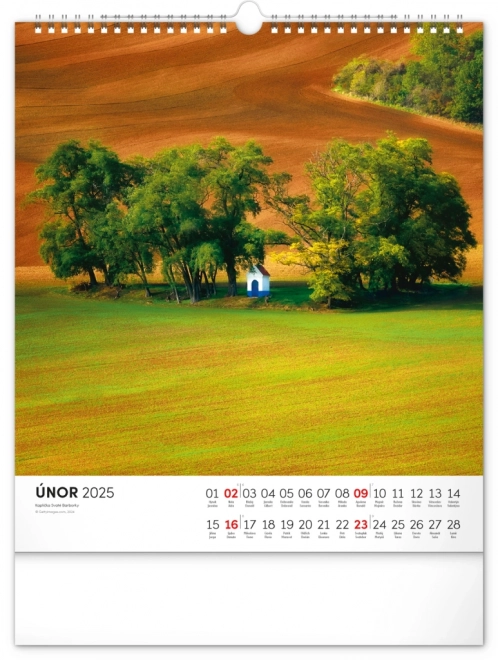 Notique Wall Calendar Moravian Tuscany Charm 2025