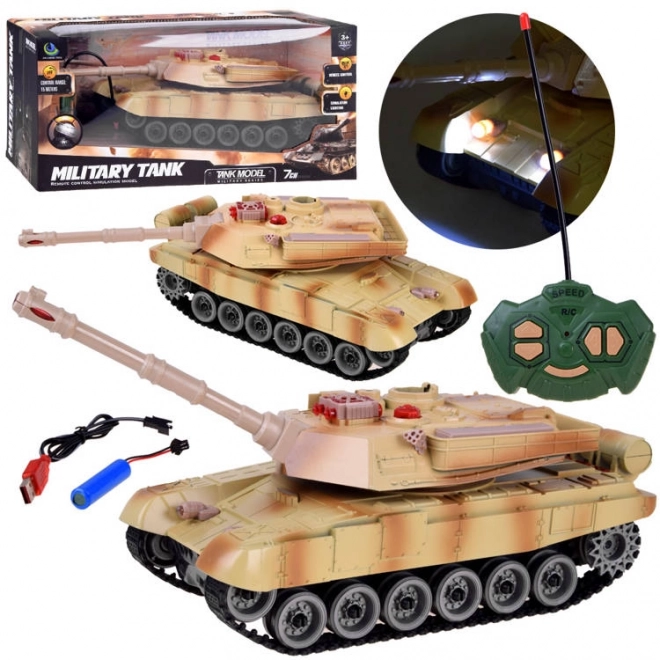 Remote Control Military Tank with Lights