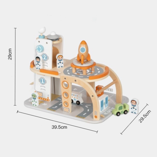 Dřevěná kosmická stanice TOOKY TOY